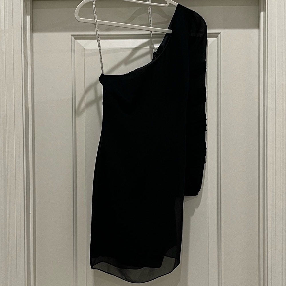 Lilly Pulitzer Black One Shoulder Dress